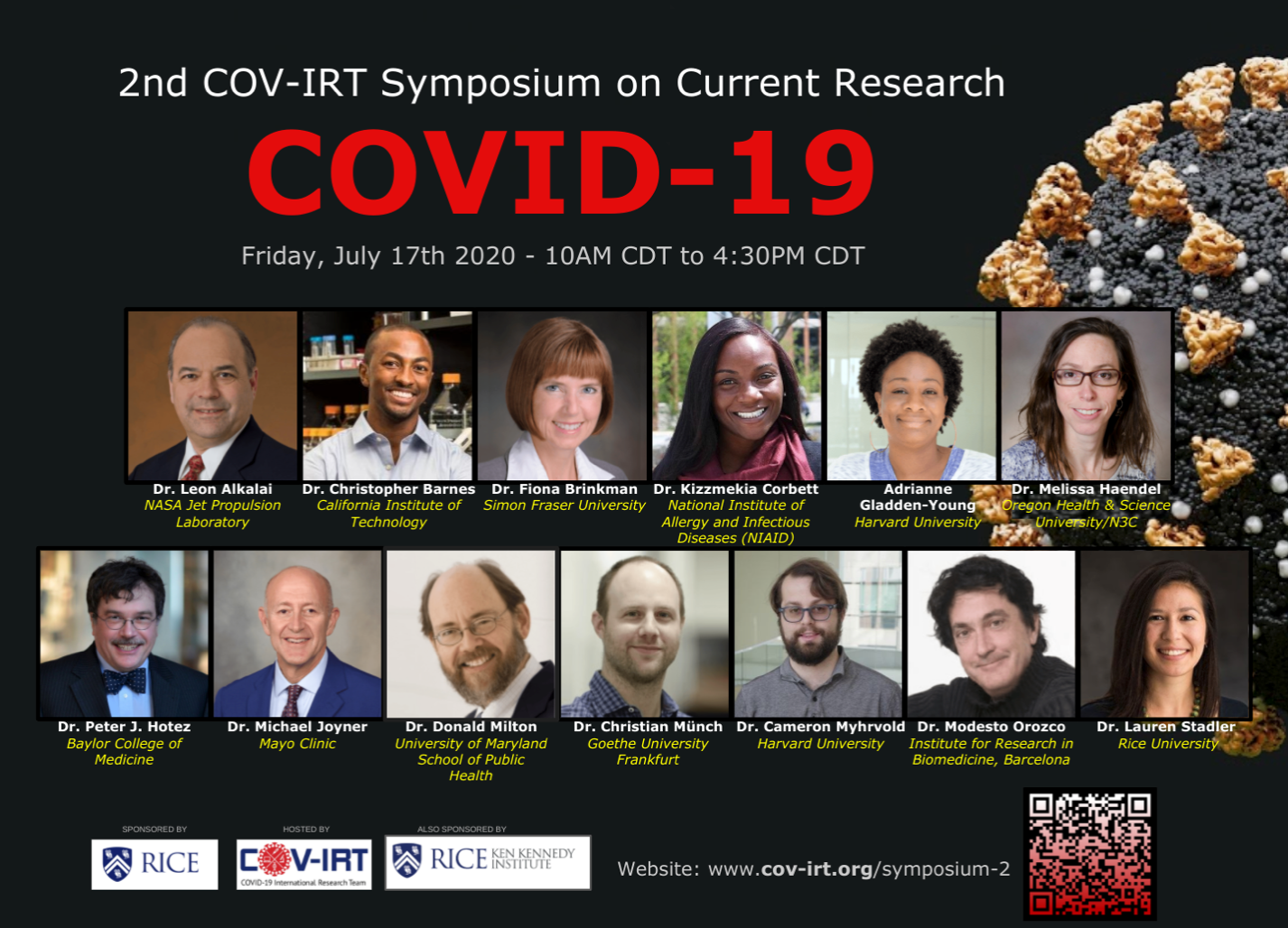 COVID-19 International Research Team Hosts Symposium on Health Crisis